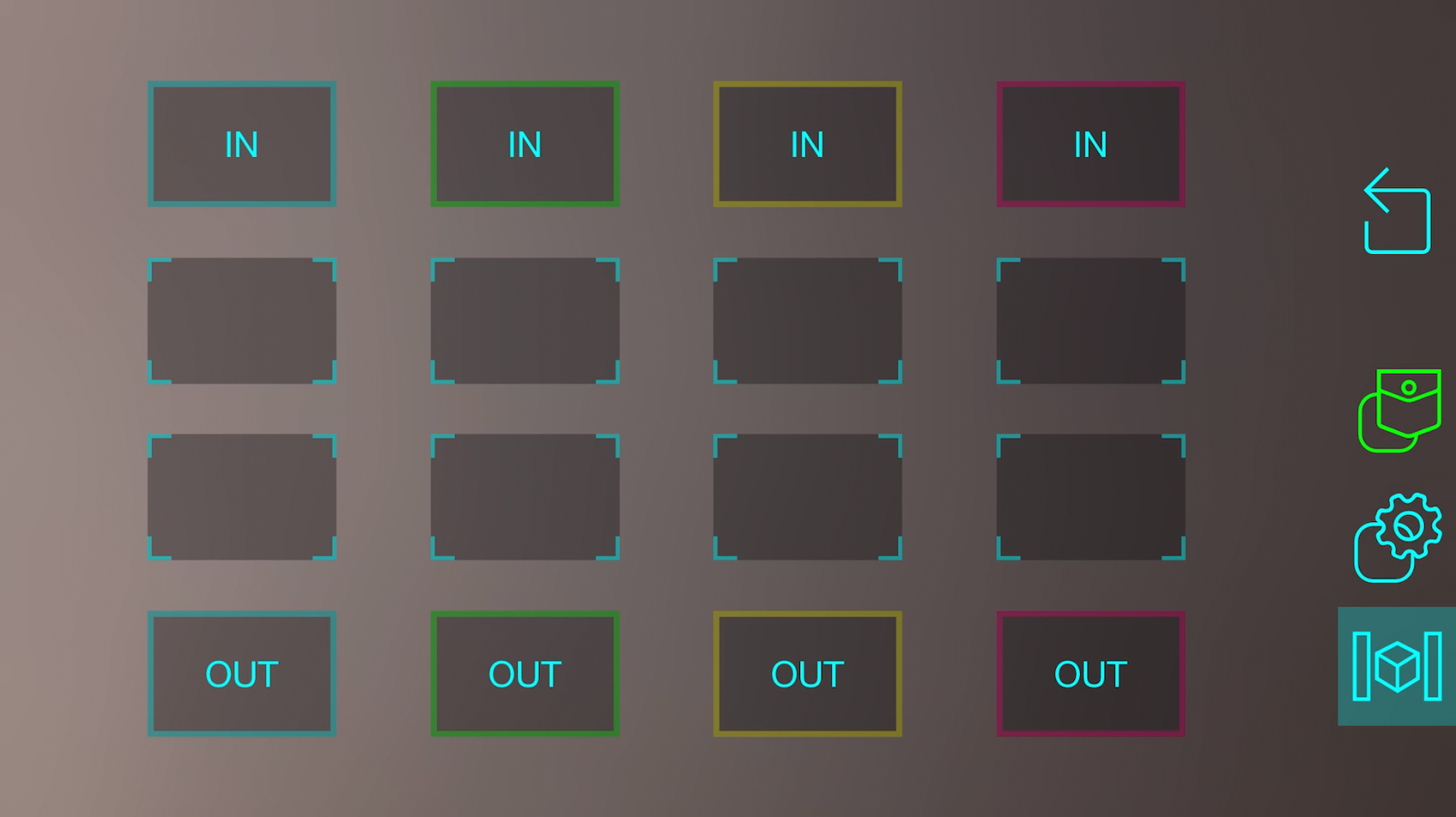 empty logic node programming grid